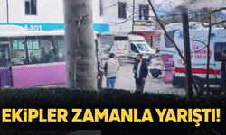Ekipler zamanla yarıştı! Fenalaşan yolcu...