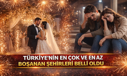 Türkiye'nin en çok ve en az boşanan şehirleri belli oldu