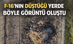 F-16 düşmesinin ardından otoyolda çukur oluştu!