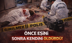 Önce eşini sonra kendini vurdu!