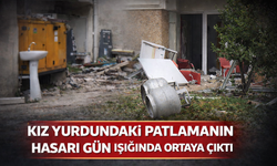 Serdivan’daki Kız Öğrenci Yurdunda Patlamanın Hasarı Gün Işığında Ortaya Çıktı