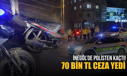 İnegöl’de Polisten Kaçtı 70 Bin TL Ceza Yedi