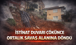 İstinat Duvarı Çöktü: 4 Bina Tahliye Edildi