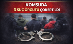 Komşuda 3 suç örgütü çökertildi
