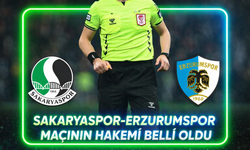 Sakaryaspor-Erzurumspor maçının hakemi belli oldu