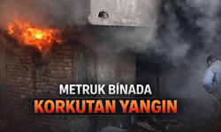 Metruk bina alevlere teslim oldu