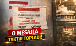 Sakarya’da Büfeden Duygulandıran Mesaj