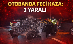 Otobanda feci kaza: 1 yaralı