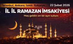 Diyanet duyurdu: 22 Şubat 2026 il il imsak, iftar ve teravih vakitleri belli oldu