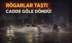 Sağanak Yağış Hayatı Olumsuz Etkiledi: Cadde Göle Döndü