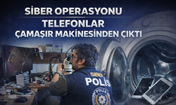 Çamaşır makinesinin içine sakladılar!