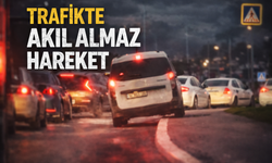 Kaldırıma çıkıp makas atmaya çalıştı