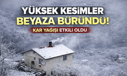 Yüksek Kesimler Beyaza Büründü