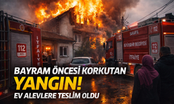 Yenigün’de bayram öncesi korkutan yangın! Ev alevlere teslim oldu...
