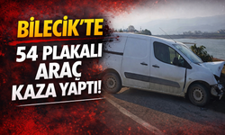 Bilecik'te 54 plakalı araç kaza yaptı!