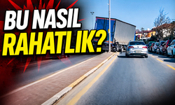 Kamyon refüjden döndü! Kuralları hiçe saydı