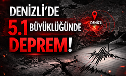 Denizli’de 5.1 Büyüklüğünde Deprem! Çevre İllerde de Hissedildi