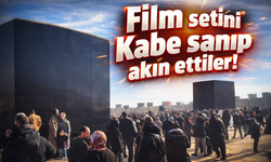 Film setini Kabe sanıp akın ettiler