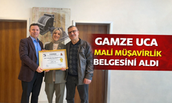 Gamze Uca Mali Müşavirlik Belgesini Aldı