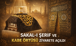 "Sakal-ı Şerif" ve Kabe örtüsü ziyarete açıldı