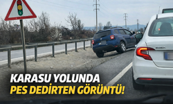 Karasu yolunda pes dedirten görüntü!