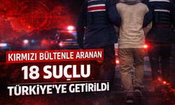 Kırmızı bültenle aranan 18 suçlu Türkiye'ye getirildi