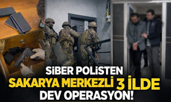 Sakarya merkezli 3 ilde siber operasyon: Dolandırıcılık şebekesine darbe!