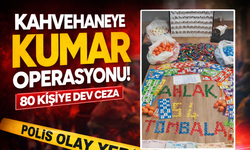 Karasu’da kahvehaneye kumar baskını: 80 kişiye ceza, işletme kapatıldı