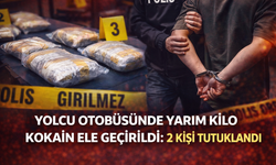 Yolcu otobüsünde yarım kilo kokain ele geçirildi: 2 kişi tutuklandı