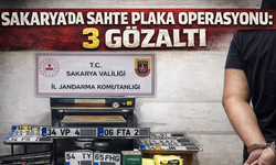 Sakarya’da Sahte Plaka Operasyonu: 3 Gözaltı