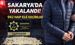 Otoyolda durduruldu; 982 adet hap ele geçirildi!