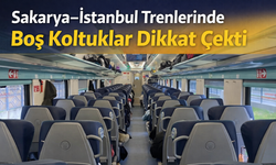 Sakarya–İstanbul Trenlerinde Boş Koltuklar Dikkat Çekti