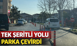 Yasak olmasına rağmen park etti!