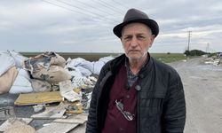 Tekirdağ'da araziye atılan atıklara vatandaşlar tepki gösterdi