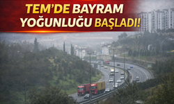 TEM'de bayram yoğunluğu başladı
