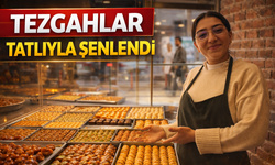 Tezgahlar tatlıyla şenlendi