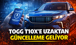 TOGG T10X’e Uzaktan Güncelleme Geliyor