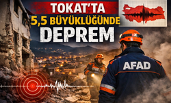 Tokat’ın Niksar ilçesinde 5,5 büyüklüğünde deprem