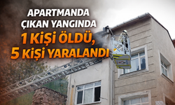 Apartmanda çıkan yangında 1 kişi öldü, 5 kişi yaralandı