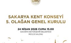 Sakarya Kent Konseyi 5. Olağan Genel Kurulu 24 Nisan’da