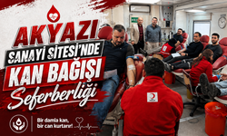 Akyazı Sanayi Sitesi’nde Kan Bağışı Seferberliği