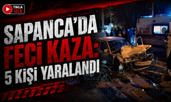 Sapanca’da İki Otomobil Çarpıştı: 5 Yaralı