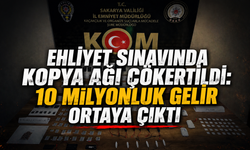 Ehliyet sınavında kopya ağı çökertildi