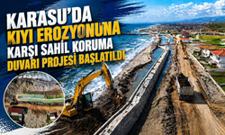 Karasu’da Kıyı Erozyonuna Karşı Sahil Koruma Duvarı Projesi Başlatıldı