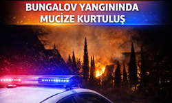Bungalov Yangınında Mucize Kurtuluş