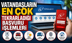 Vatandaşlar En Çok Hangi İşlemleri Tekrarlıyor?