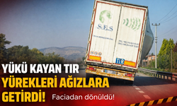 Yükü Kayan Tır Yürekleri Ağızlara Getirdi