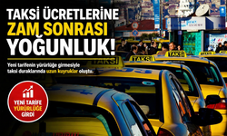 Taksi Ücretlerine Zam Sonrası Yoğunluk