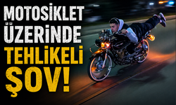 Pes Dedirten Görüntü! Motosiklet Üzerinde Ölümle Dans Etti