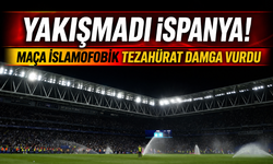 Yakışmadı İspanya!  İslamofobik tezahürat maça damga vurdu...